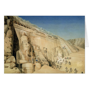 Die Aushöhlung des großen Tempels von Ramesses I