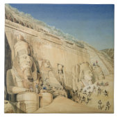 Die Aushöhlung des großen Tempels von Ramesses II, Fliese (Vorderseite)