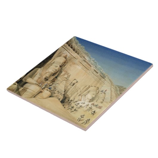 Die Aushöhlung des großen Tempels von Ramesses II, Fliese (Seite)