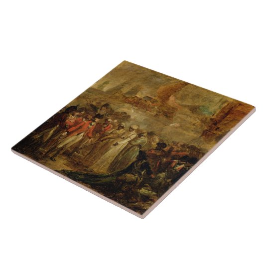 Die Auslieferung der zwei Söhne von Tipu Sahib Fliese (Seite)