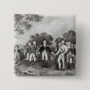 Die Auslieferung von General Burgoyne Saratoga Button