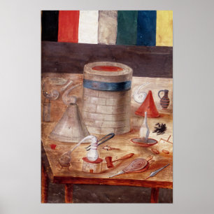 Die Ausrüstung des Alchemisten, angeblich Poster