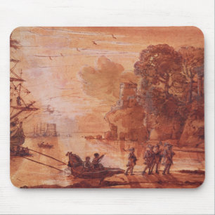 Die Ausschiffung der Krieger in einem Hafen Mousepad