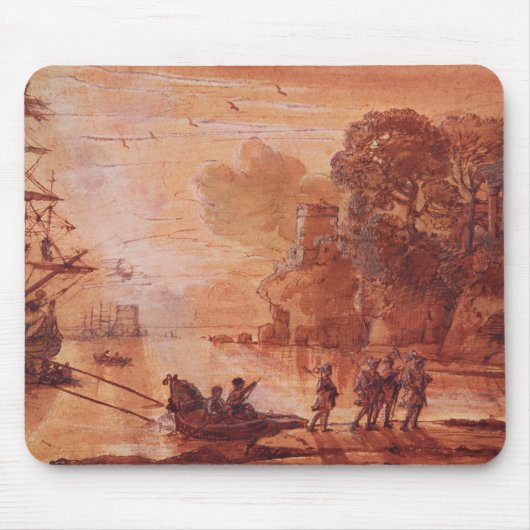 Die Ausschiffung der Krieger in einem Hafen Mousepad (Vorne)