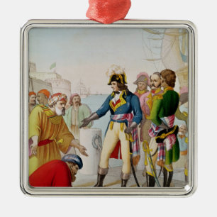 Die Ausschiffung von Napoleon in Alexandria Ornament Aus Metall