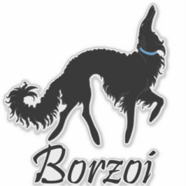 Die Ausschneiden des Ballet Borzoi Aufkleber