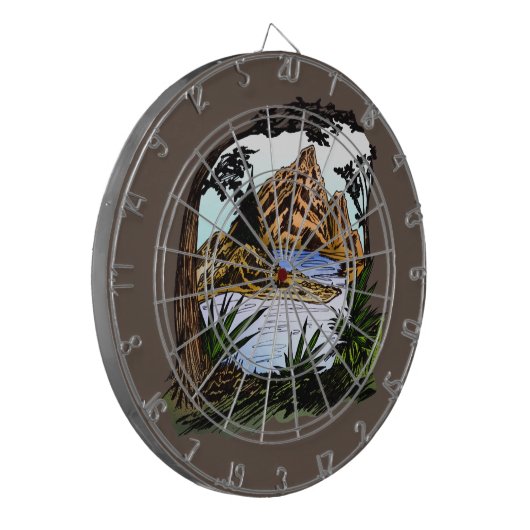 Die Außenanlagen Dartscheibe (Vorderseite Links)