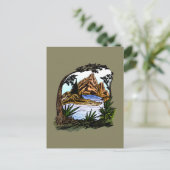 Die Außenanlagen Postkarte (Stehend Vorderseite)