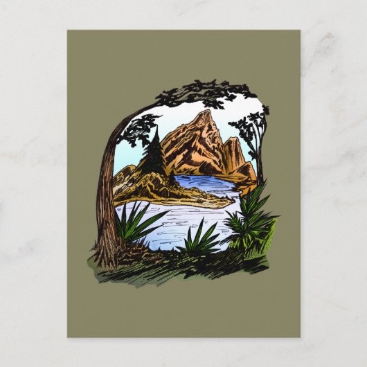 Die Außenanlagen Postkarte (Vorderseite)