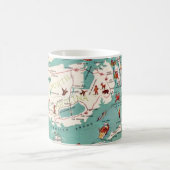 Die Außenbanken Illustrierte Tasse der Karte (Mittel)