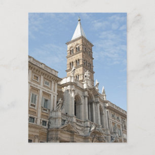 Die Außenfassade der Kirche Santa Maria Maggiore i Postkarte