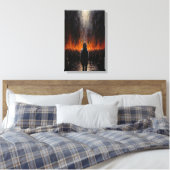 Die Außenwelt: Dramatisch Abstrakte Kunst Leinwanddruck (Insitu (Schlafzimmer))