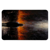 Die Außenwelt: Dramatisch Abstrakte Kunst Magnet (Horizontal)