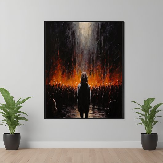 Die Außenwelt: Dramatisch Abstrakte Kunst Poster