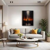 Die Außenwelt: Dramatisch Abstrakte Kunst Poster