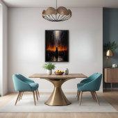 Die Außenwelt: Dramatisch Abstrakte Kunst Poster