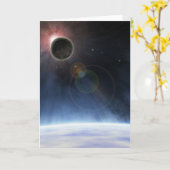 Die äußere Atmosphäre des Planeten Erde Karte (Gelbe Blume)