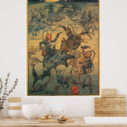 Die außergewöhnlichen Abenteuer von Saturnino Fara Poster (Küche)