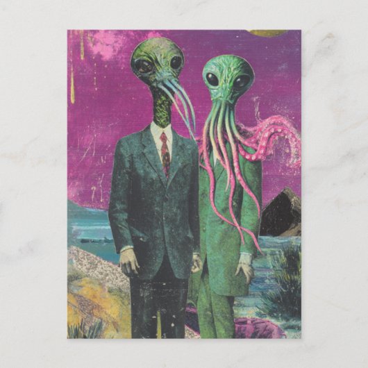 Die Außerirdischen Postkarte (Vorderseite)