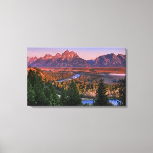 Die Aussicht am Morgen Leinwanddruck (Vorderseite)