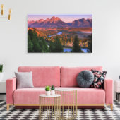 Die Aussicht am Morgen Leinwanddruck (Insitu (Wohnzimmer))
