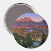 Die Aussicht am Morgen Magnet (Vorderseite/Rückseite)