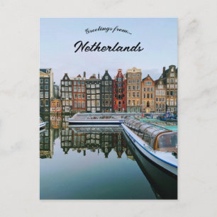 Die Aussicht auf Amsterdam Niederlande Postkarte