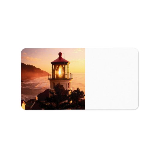 Die Aussicht auf das Leuchtturm Adressaufkleber (Vorne)