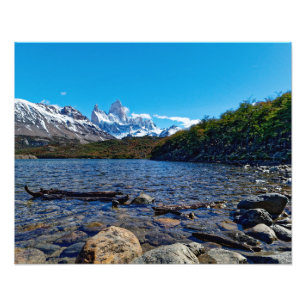 Die Aussicht auf den Mount Fitzroy bei Laguna Capr Fotodruck