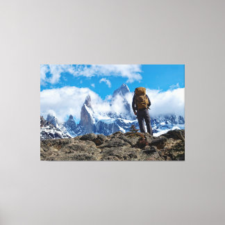 Die Aussicht auf den Mount Fitzroy vom Aussichtspu Leinwanddruck