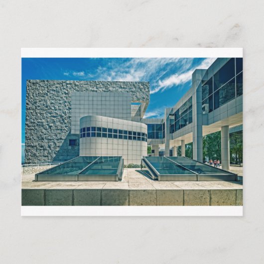 Die Aussicht auf den Pavillon "Getty Center" Postkarte (Vorderseite)