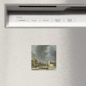 Die Aussicht auf den Pool. Magnet (In Situ (Geschirrspüler))