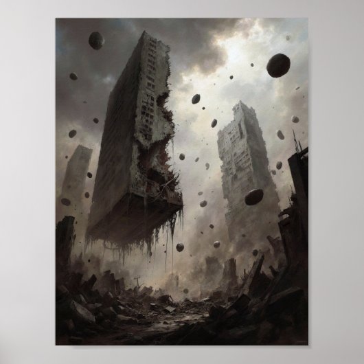 Die Aussicht auf den Ruin Poster (Vorne)