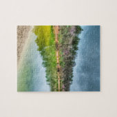 Die Aussicht auf den See im Herbst frei Puzzle (Horizontal)