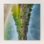 Die Aussicht auf den See im Herbst frei Puzzle (Horizontal)