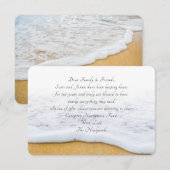 Die Aussicht auf den Strand. Ideale Karten (Vorne/Hinten)