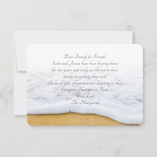 Die Aussicht auf den Strand. Ideale Karten (Vorderseite)