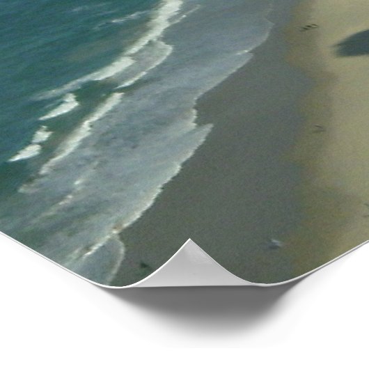 Die Aussicht auf den Strand Poster (Ecke)
