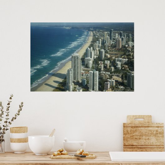 Die Aussicht auf den Strand Poster (Küche)