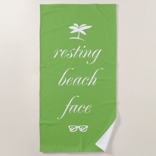 Die Aussicht auf den Strand Strandtuch (Vorderseite)