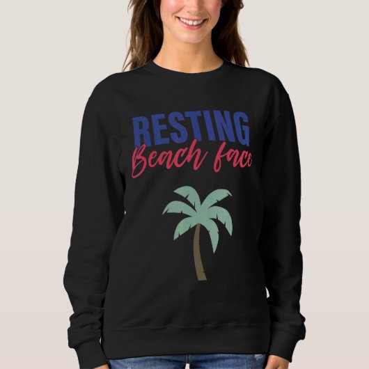 Die Aussicht auf den Strand Sweatshirt (Vorderseite)