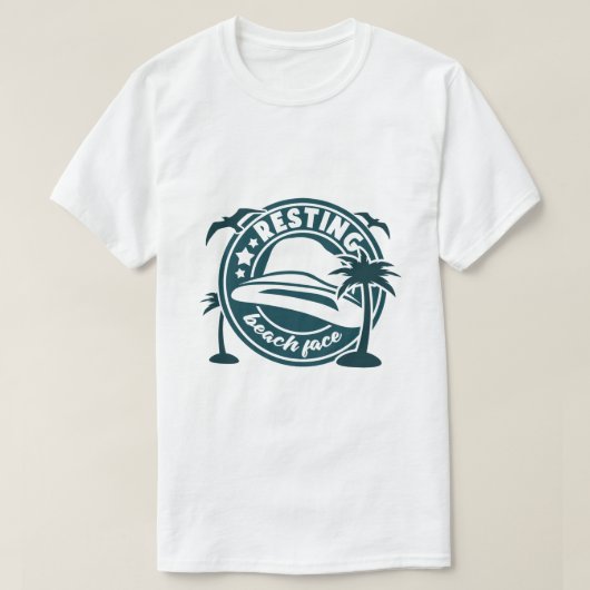 Die Aussicht auf den Strand T-Shirt (Design vorne)