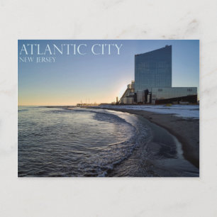 Die Aussicht auf die atlantische Stadt Postkarte