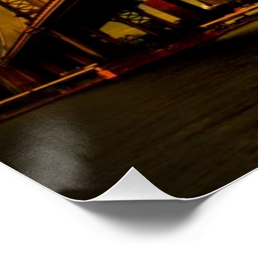 Die Aussicht auf die Brücke von Manhattan von der Poster (Ecke)