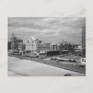 Die Aussicht auf die Promenade von Atlantic City Postkarte