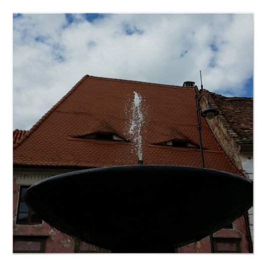 Die Aussicht auf die Stadt Poster (Vorderseite)