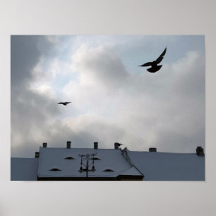 Die Aussicht auf die Stadt Poster