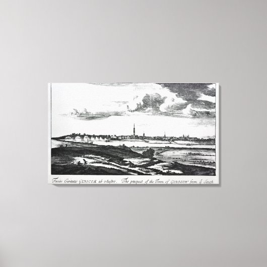 Die Aussicht auf Glasgow Leinwanddruck (Vorderseite)