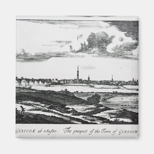 Die Aussicht auf Glasgow Magnet (Vorne)