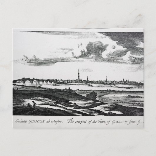 Die Aussicht auf Glasgow Postkarte (Vorderseite)
